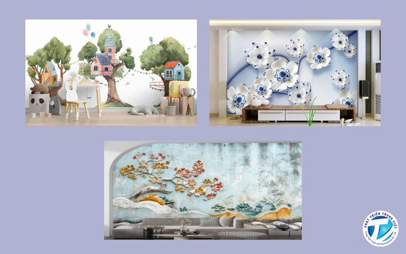 Các dịch vụ in giấy dán tường phổ biến hiện nay